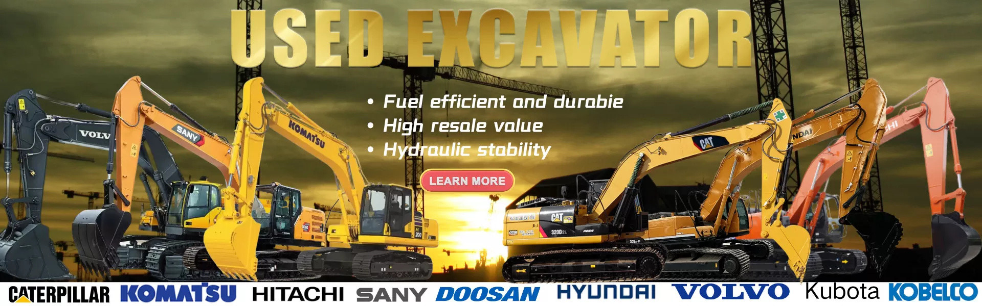 Qualität Verwendete CAT Excavators usine